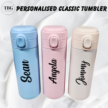 Load image into Gallery viewer, Personalised Classic Tumbler (3colours)