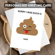 Load image into Gallery viewer, Personalised Card (sorry) design1