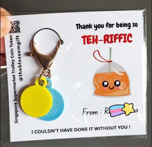 Load image into Gallery viewer, Supermarket Trolley Coin Token $1 / 50cents keychain - Customise Backing min 10qty