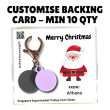 Load image into Gallery viewer, Supermarket Trolley Coin Token $1 / 50cents keychain - Customise Backing min 10qty