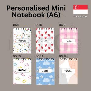 Personalised Mini Notebook - A6