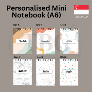 Personalised Mini Notebook - A6