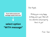 Load image into Gallery viewer, Personalised Card (Happy Birthday) design 11