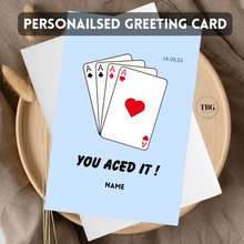 Load image into Gallery viewer, Personalised Card (congratulations) design2