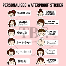 Load image into Gallery viewer, Personalised Waterproof Sticker (FACE) 1 set 3 size