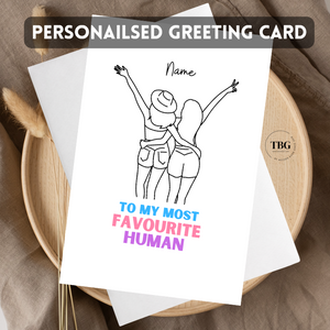 Personalised Card (friendship) design 1