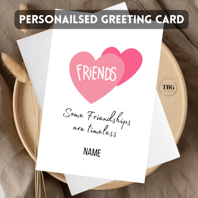 Personalised Card (friendship) design 2