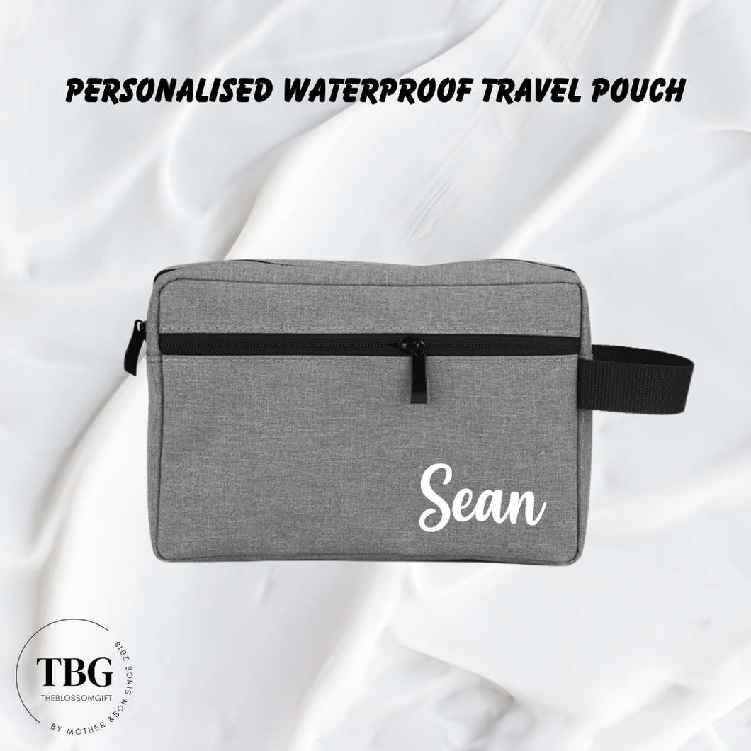 Personalised Waterproof Travel Pouch