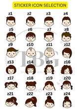 Load image into Gallery viewer, Personalised Waterproof Sticker (FACE) 1 set 3 size