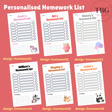 Load image into Gallery viewer, Notepad - Homework List