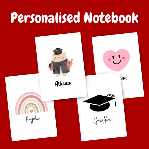 Personalised Notebook - ICON w Name