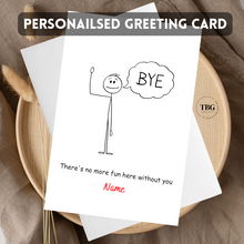 Load image into Gallery viewer, Personalised Card (Job/Farewell) design 2