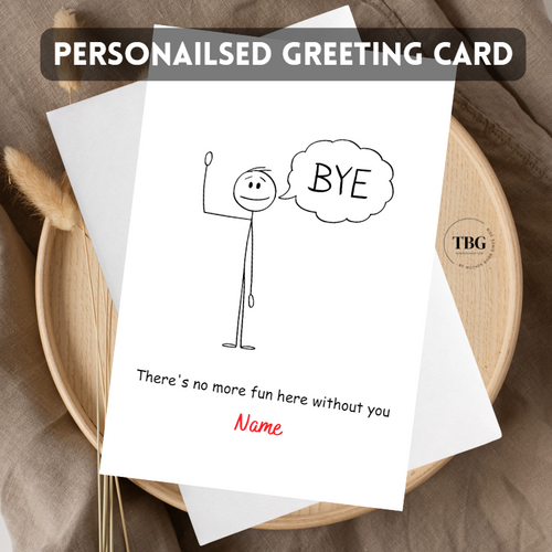 Personalised Card (Job/Farewell) design 2