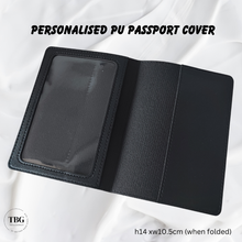 Load image into Gallery viewer, Personalised PU Passport Cover (4colours)