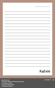 Personalised Notepad - COLOURS