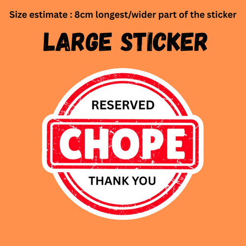 Large Sticker | Chope