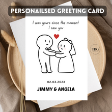 Load image into Gallery viewer, Personalised Card (couple/wedding) design 23