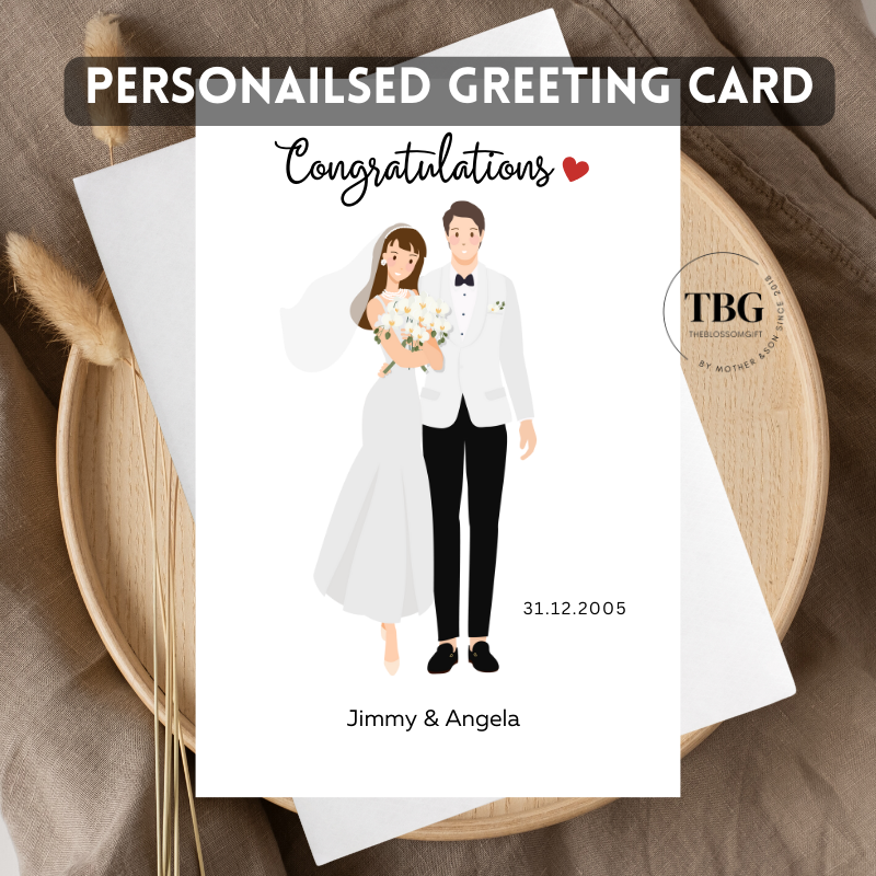 Personalised Card (couple/wedding) design 34