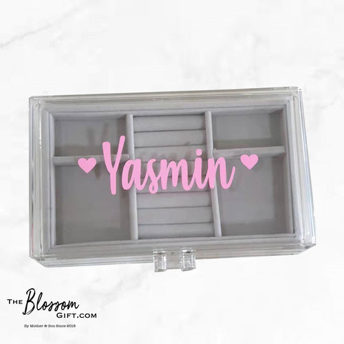 Personalised 3 tier jewellery organiser