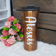 Load image into Gallery viewer, Double Wall Stainless Steel Tumbler - Gold - The Blossom Gift