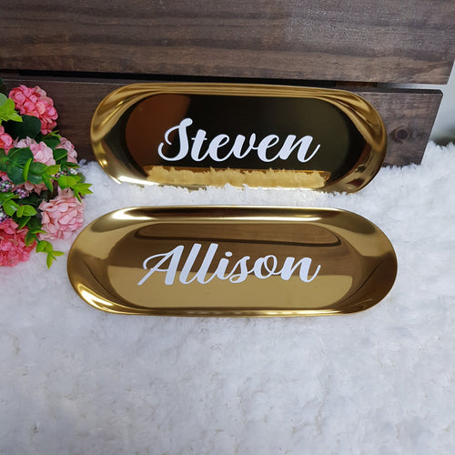 Classic Gold Trinket Tray - The Blossom Gift