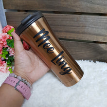 Load image into Gallery viewer, Double Wall Stainless Steel Tumbler - Gold - The Blossom Gift