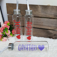 Load image into Gallery viewer, Personalised Glass Bottle - The Blossom Gift