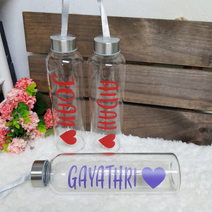 Personalised Glass Bottle - The Blossom Gift