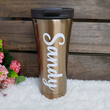 Load image into Gallery viewer, Double Wall Stainless Steel Tumbler - Gold - The Blossom Gift