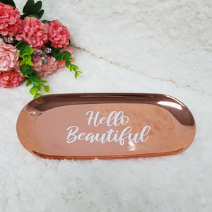 Classic Rose Gold Trinket Tray - The Blossom Gift