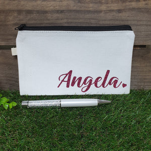Personalised Canvas Pencil Case / Pouch - The Blossom Gift
