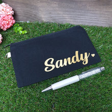Load image into Gallery viewer, Personalised Canvas Pencil Case / Pouch - The Blossom Gift