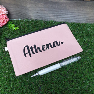 Personalised Canvas Pencil Case / Pouch - The Blossom Gift