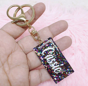 Glitter Personalised Key Chain - The Blossom Gift