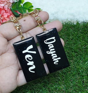 Glitter Personalised Key Chain - The Blossom Gift