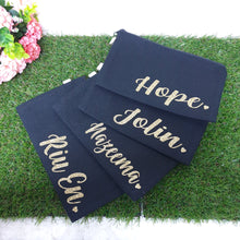 Load image into Gallery viewer, Personalised Canvas Pencil Case / Pouch - The Blossom Gift