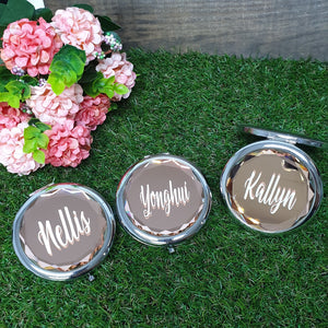 Personalised Pocket Mirror - The Blossom Gift