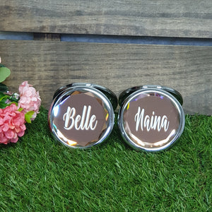 Personalised Pocket Mirror - The Blossom Gift