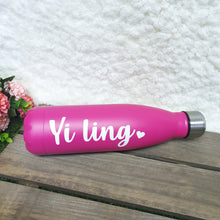 Load image into Gallery viewer, &#39;Bowling Pin&#39; Vacuum Flask Water Bottle - HOTPINK - The Blossom Gift