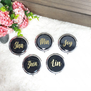 Personalised Pocket Mirror - The Blossom Gift