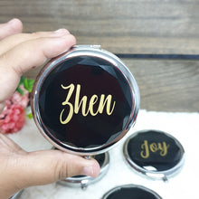 Load image into Gallery viewer, Personalised Pocket Mirror - The Blossom Gift