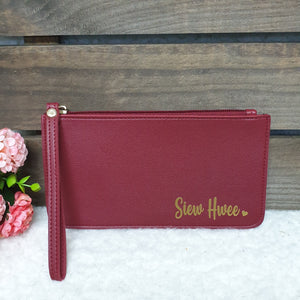 PU leather wristlet (4 colours available) - The Blossom Gift