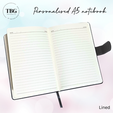 Load image into Gallery viewer, Personalised Classic Notebook A5 (lined)