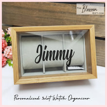 Load image into Gallery viewer, Personalised 3Slot Watch Organiser
