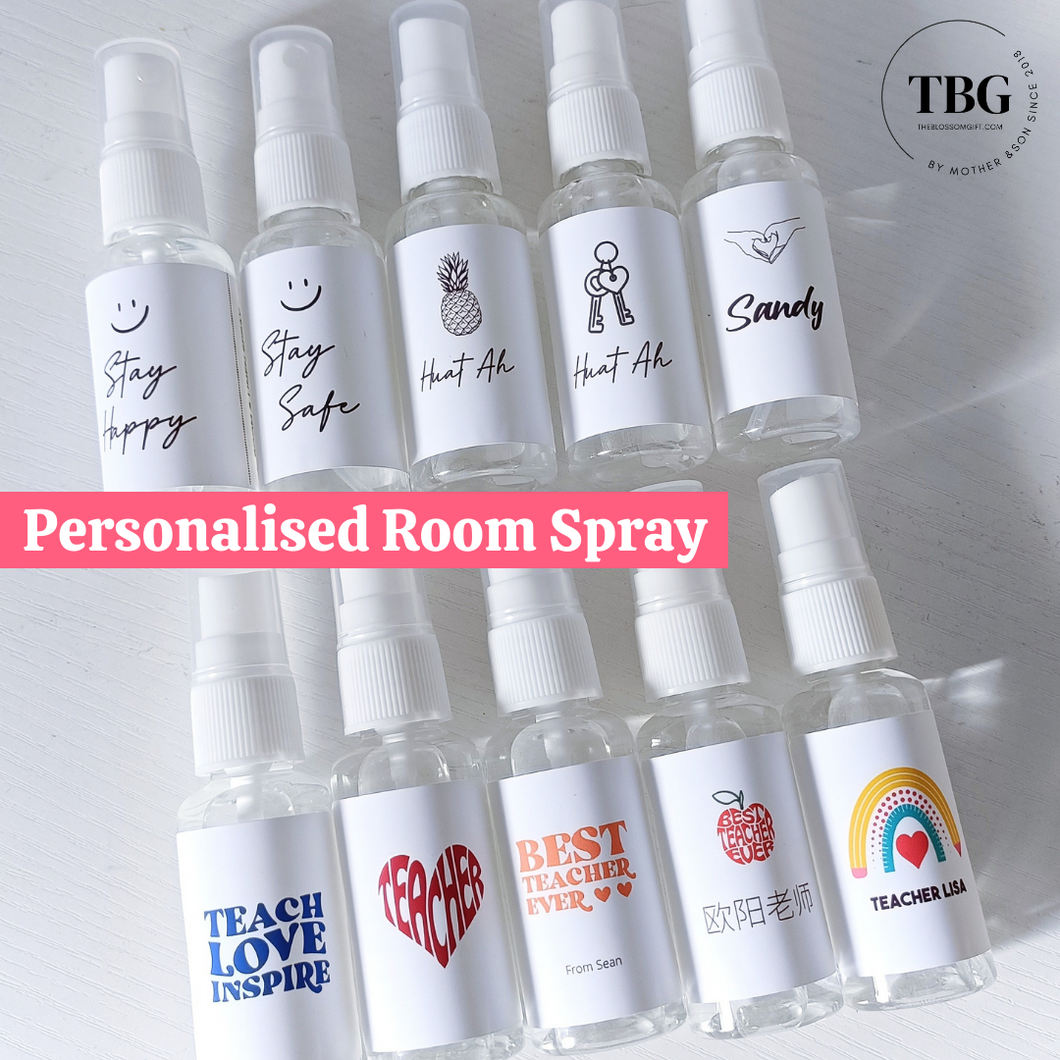 [Bulk Order Min 10qty] Personalised Room Spray (Travel Size 30ml) (use discount code)