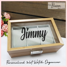 Load image into Gallery viewer, Personalised 3Slot Watch Organiser