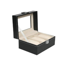 Load image into Gallery viewer, Personalised 3Slot Watch Organiser - Black