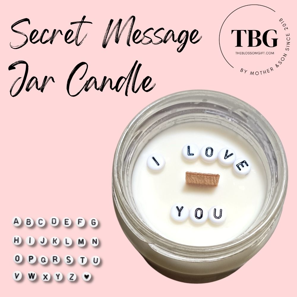 Personalised Jar Candle + Secret Message