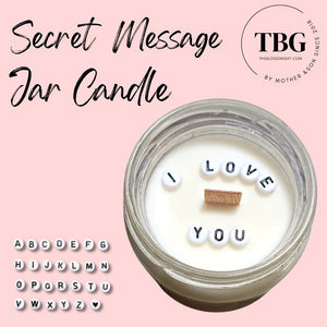 [Bulk Order Min 10qty] Personalised Jar Candle + Secret Message (use discount code)
