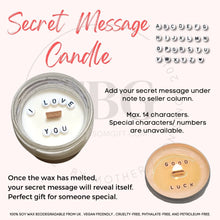 Load image into Gallery viewer, Personalised Jar Candle + Secret Message